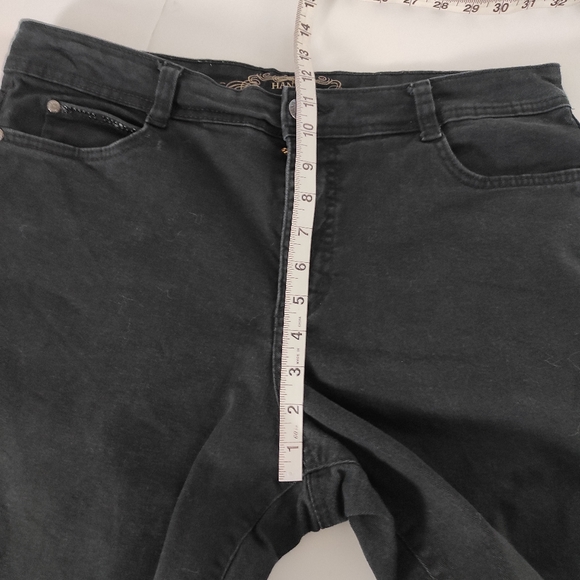 Hannah Jeweled Black Denim Midrise Jeans 14 - Picture 15 of 16